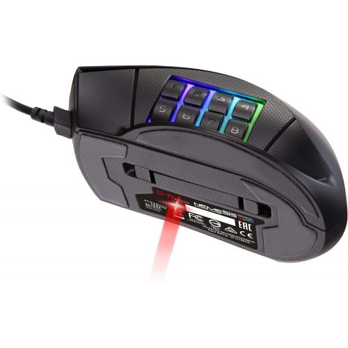  Thermaltake Tt Esports Nemesis Switch MOBA/MMO/RTS Optical RGB Gaming Mouse, MO-NMS-WDOOBK-01