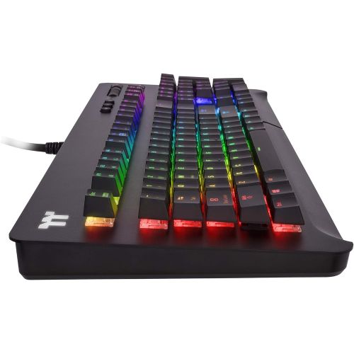  Thermaltake Level 20 GT RGB Mechanical Gaming Keyboard, Razer Green Switches, 16.8M Color RGB, Razer Chroma Compatible - GKB-LVG-RGBRUS-01