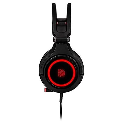  Tt eSPORTS Cronos Riing RGB 7.1 Premium Virtual Surround Sound, 16.8 Million 8 Lighting Effects RGB Color Gaming Headset HT-CRA-DIECBK-20