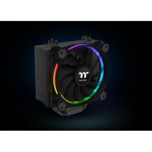  Thermaltake CL-P052-AL12SW-A Riing Silent 12 RGB Sync Edition CPU Cooler - Black