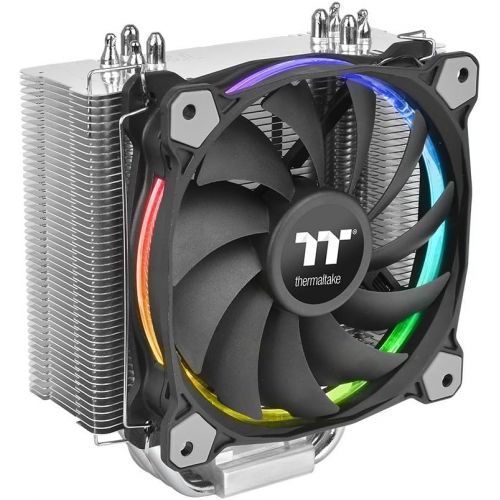  Thermaltake CL-P052-AL12SW-A Riing Silent 12 RGB Sync Edition CPU Cooler - Black