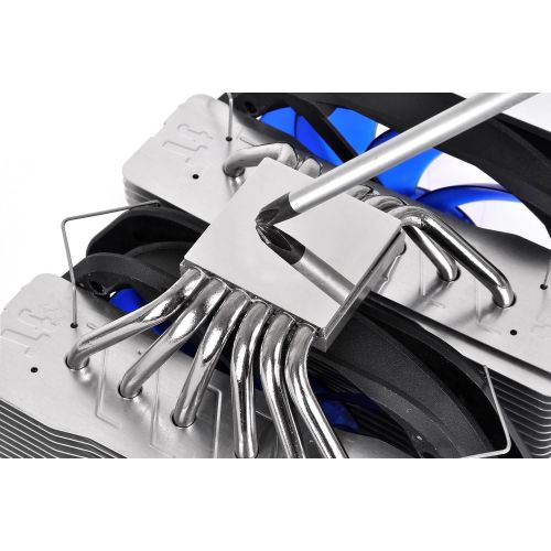  Thermaltake Frio Extreme Universal CPU Cooler with Ultimate Over-Clocking Support of 250W TDP Dual 140mm VRPWM Fans CLP0587