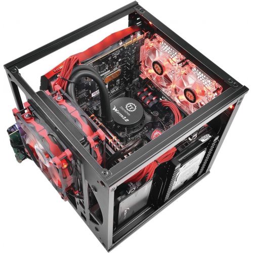  Thermaltake Suppressor F1 Mini ITX Tt LCS Certified Cube Computer Chassis CA-1E6-00S1WN-00