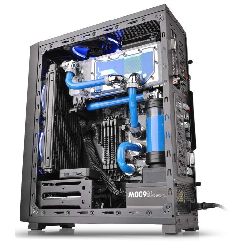  Thermaltake Versa J23 Tempered Glass RGB Edition 12V MB Sync Capable ATX Mid-Tower Chassis with 3 120mm 12V RGB Fan + 1 Black 120mm Rear Fan Pre-Installed CA-1L6-00M1WN-01