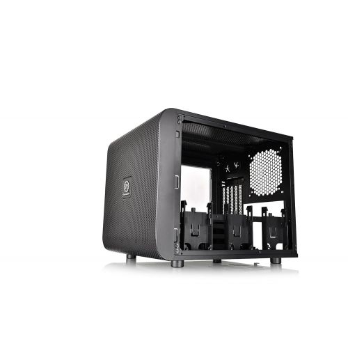  Thermaltake V200 Tempered Glass RGB Edition 12V MB Sync Capable ATX Mid-Tower Chassis with 3 120mm 12V RGB Fan + 1 Black 120mm Rear Fan Pre-Installed CA-1K8-00M1WN-01