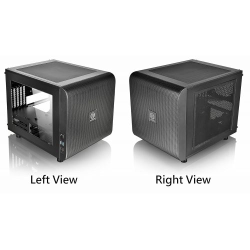  Thermaltake V200 Tempered Glass RGB Edition 12V MB Sync Capable ATX Mid-Tower Chassis with 3 120mm 12V RGB Fan + 1 Black 120mm Rear Fan Pre-Installed CA-1K8-00M1WN-01