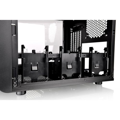  Thermaltake V200 Tempered Glass RGB Edition 12V MB Sync Capable ATX Mid-Tower Chassis with 3 120mm 12V RGB Fan + 1 Black 120mm Rear Fan Pre-Installed CA-1K8-00M1WN-01