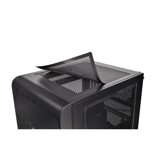  Thermaltake V200 Tempered Glass RGB Edition 12V MB Sync Capable ATX Mid-Tower Chassis with 3 120mm 12V RGB Fan + 1 Black 120mm Rear Fan Pre-Installed CA-1K8-00M1WN-01