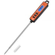 ThermoPro TP01A Digital Meat Thermometer for Cooking Candle Liquid Deep Frying Oil Candy, Kitchen Food Instant Read Thermometer with Super Long Probe, Backlit, Lock Function