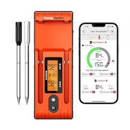 ThermoPro Twin TempSpike Wireless Meat Thermometer with 2 Meat Probes, 500FT Bluetooth Meat Thermometer with LCD-Enhanced Booster for Turkey Beef Rotisserie BBQ Grill Oven Smoker Thermometer