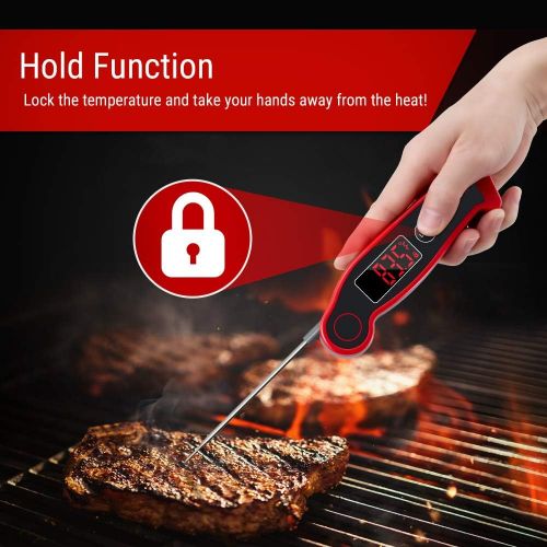  [아마존 핫딜]  [아마존핫딜]ThermoPro TP19 Waterproof Digital Meat Thermometer for Grilling with Ambidextrous Backlit & Thermocouple Instant Read Thermometer Kitchen Cooking Food Thermometer for Candy Water O