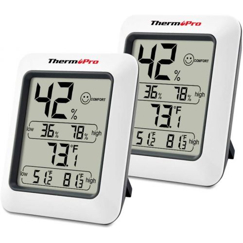  [아마존핫딜][아마존 핫딜] ThermoPro TP50 2 Pieces Digital Hygrometer Indoor Thermometer Room Thermometer and Humidity Gauge with Temperature Humidity Monitor