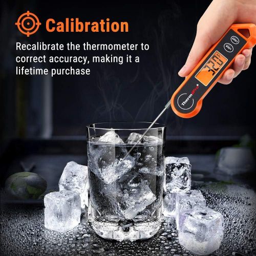  [아마존 핫딜] ThermoPro Digital Instant Read Meat Thermometer for Grilling Waterproof Kitchen Cooking Food Thermometer with Ambidextrous Backlit for BBQ Grill Smoker Oil Fry Candy Thermometer