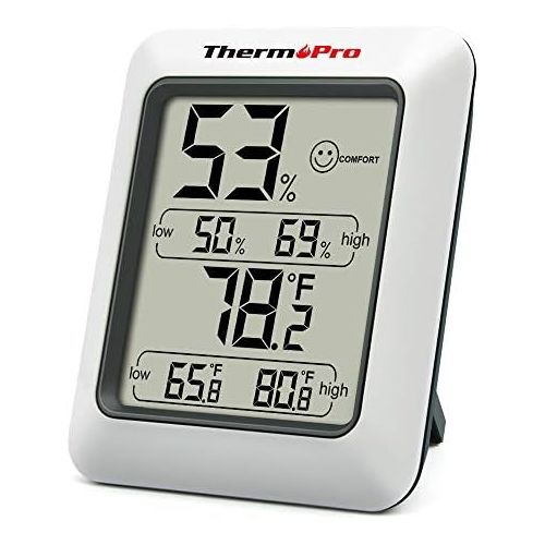  [아마존베스트]ThermoPro TP50 Digital Hygrometer Indoor Thermometer Room Thermometer and Humidity Gauge with Temperature Humidity Monitor