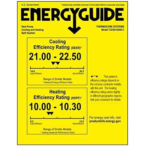  Thermocore 45000 BTU Quad Zone Ductless Split Air Conditioner Heat Pump, 9000 + 12000 x 3