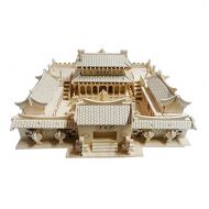 Thermolove PANDA SUPERSTORE The Shaolin Temple Three-Dimensional Building of Manual Assembly Wooden Model