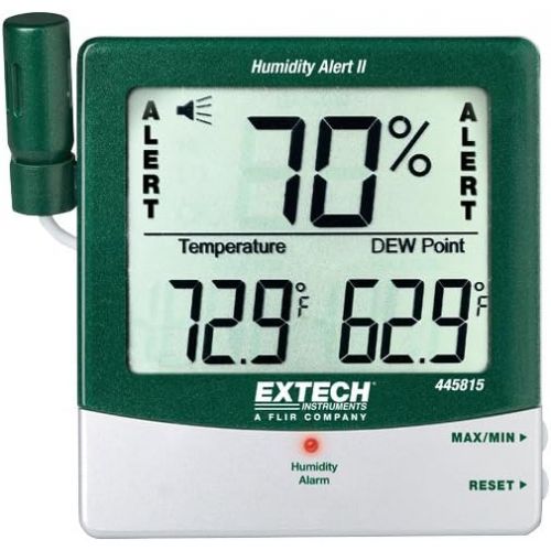  Extech 445815-NIST Hygro-Thermometer and Humidity Alert with Dew Point and NIST