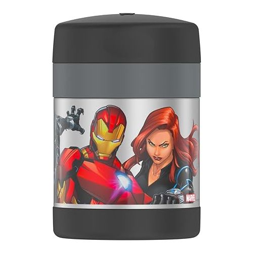 써모스 Thermos Funtainer Marvel Food Jar with Spoon 16 oz 5 hours Hot 7 Hours Cold