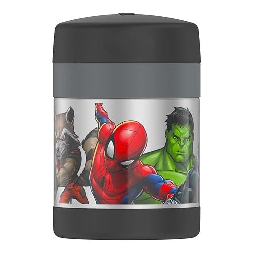 써모스 Thermos Funtainer Marvel Food Jar with Spoon 16 oz 5 hours Hot 7 Hours Cold