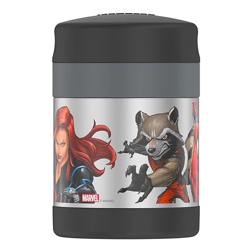 써모스 Thermos Funtainer Marvel Food Jar with Spoon 16 oz 5 hours Hot 7 Hours Cold