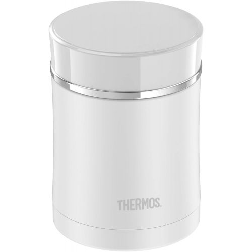 써모스 Thermos NS3408WH4 Sipp Stainless Food Jar 16 Ounce Matte White