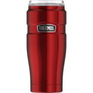 Thermos Stainless King 32 oz Travel Tumbler with 360 Degree Drink Lid, Cranberry