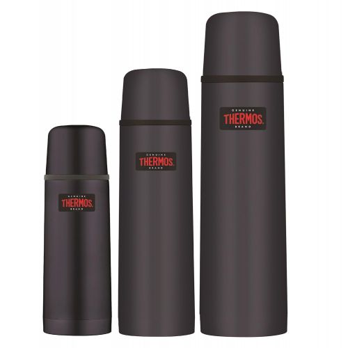 써모스 Thermos Edelstahl-Thermosflasche, leicht und kompakt, 1Liter, Mitternachtsblau