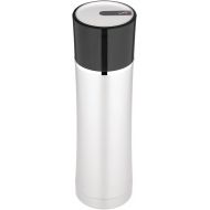 Thermos 16 Ounce Vacuum Insulated Stainless Steel Briefcase Bottle, Black