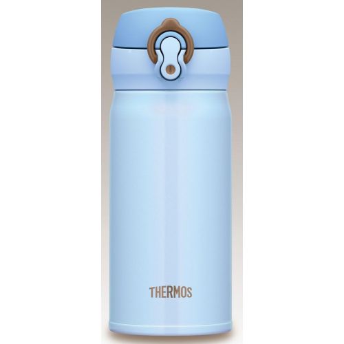 써모스 THERMOS vacuum insulation mobile mug [one-touch open type] 0.35L Sachs Blue JNL-350 SAX (japan import)