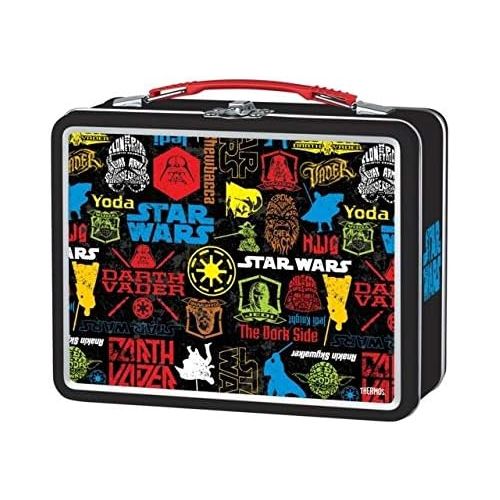 써모스 Thermos THRK43415006 Metal Lunch Box, Star Wars, One Size, Black