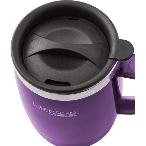 써모스 Thermos ThermoCafe Translucent Desk Mug, Purple, 450 ml
