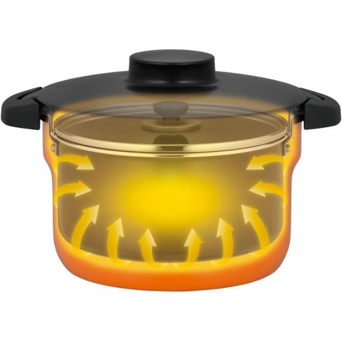 써모스 THERMOS Vacuum Warm CookerShuttle Chef KBJ-3000 OR (Orange)【Japan Domestic genuine products】