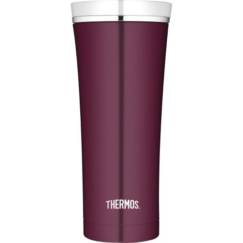 써모스 Thermos 16 Ounce Vacuum Insulated Travel Tumbler, Burgundy