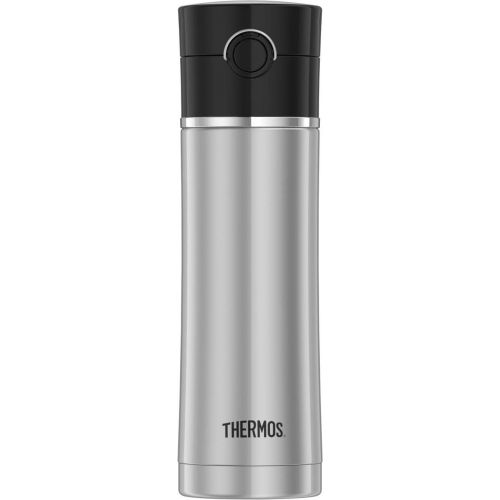 써모스 Thermos 16 Ounce Stainless Steel Vacuum Insulated Drink Bottle, Plum