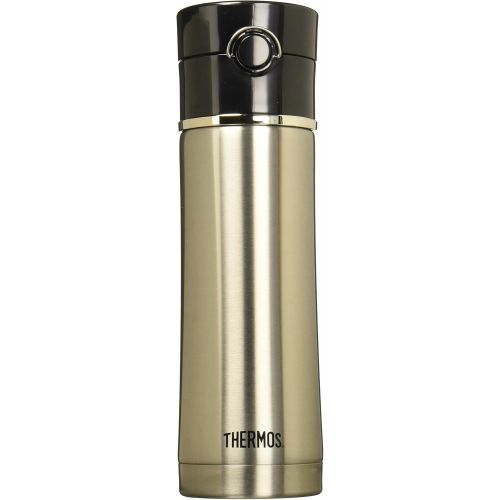 써모스 Thermos 16 Ounce Stainless Steel Vacuum Insulated Drink Bottle, Plum