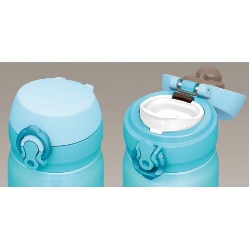 써모스 Thermos Stainless Steel Commuter Bottle, Vacuum insulation technology locks,0.5-L,SKY　Blue,[one-touch open type] ,JNL-502 SKY