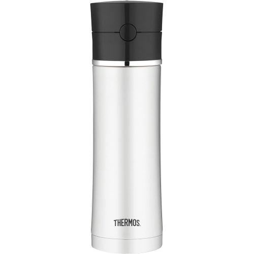 써모스 Thermos 17 Ounce Vacuum Insulated Stainless Steel Hydration Bottle, Black