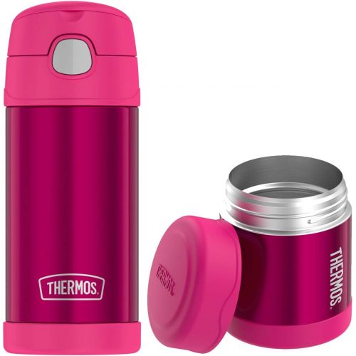 써모스 Thermos Funtainer Lunch Set 12oz Water Bottle & 10oz Food Jar Pink