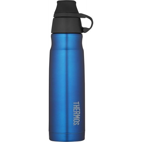 써모스 THERMOS Vacuum Insulated Stainless Steel Carbonated Beverage Bottle, 17-Ounce, Blue