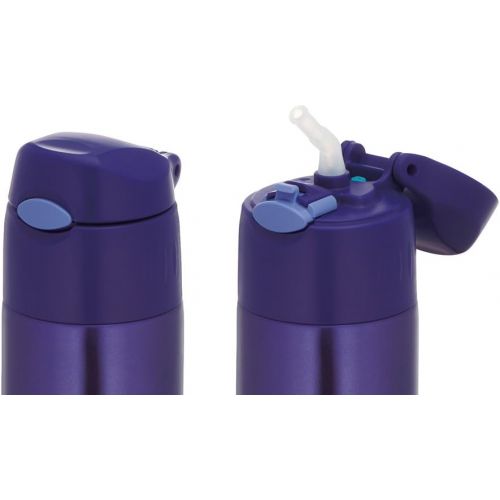 써모스 Thermos vacuum insulation straw bottle 0.55L Blue FHL-550 BL