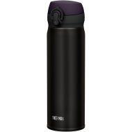 Thermos Stainless Steel Commuter Bottle, Vacuum insulation technology locks,0.5-L,ALL-Black,[one-touch open type] ,JNL-502 ALB