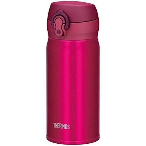 써모스 Thermos Water Bottle Vacuum Insulation Cellular Phone Mug [one-Touch Open Type] 350ml Strawberry red JNL-352 SBR