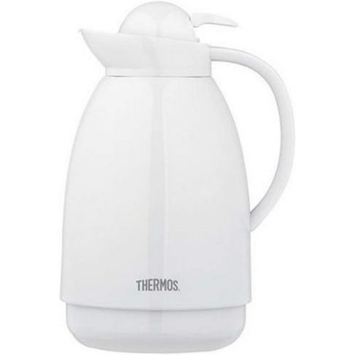 써모스 Thermos 710TRI4 34OZ WHT Glass Carafe, Pack of 1