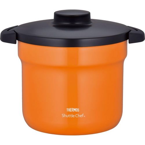 써모스 THERMOS Vacuum Warm CookerShuttle Chef KBJ-4500 OR (Orange)【Japan Domestic genuine products】