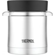 Thermos 12 Ounce Food Jar with Microwavable Container, Stainless Steel