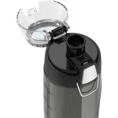 써모스 Thermos Intak 24 Ounce Hydration Bottle with Meter, Smoke