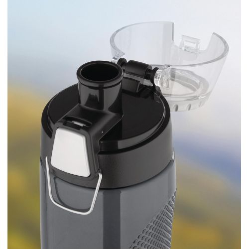 써모스 Thermos Intak 24 Ounce Hydration Bottle with Meter, Smoke