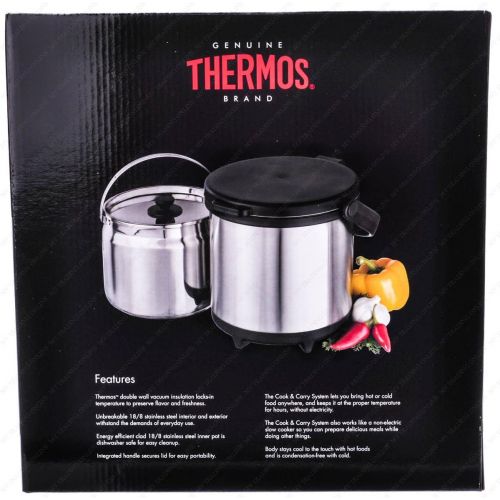 써모스 Thermos CC-4500P Thermal Cookware and Carry, 4.5 Liters