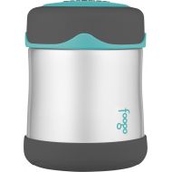 Thermos Foogo Vacuum Insulated Stainless Steel 10-Ounce Food Jar, Charcoal/Teal