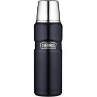 Thermos Stainless King 16 Ounce Compact Bottle, Midnight Blue